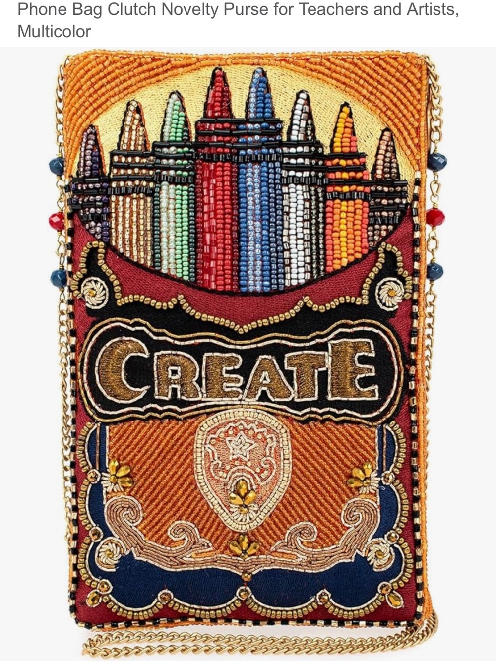 Mary Frances Multicolor Beaded Crossbody - CREATE Crayon Design - Picture 11 of 11